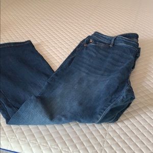 Stretchy boot cut jeans by Warp and Weft